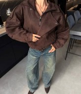 Замшевий бомбер ZL-0328A1390