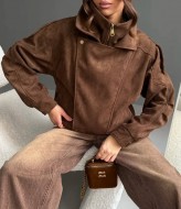 Замшевий бомбер ZL-0328A1390