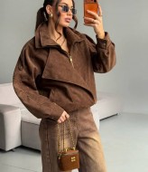 Замшевий бомбер ZL-0328A1390