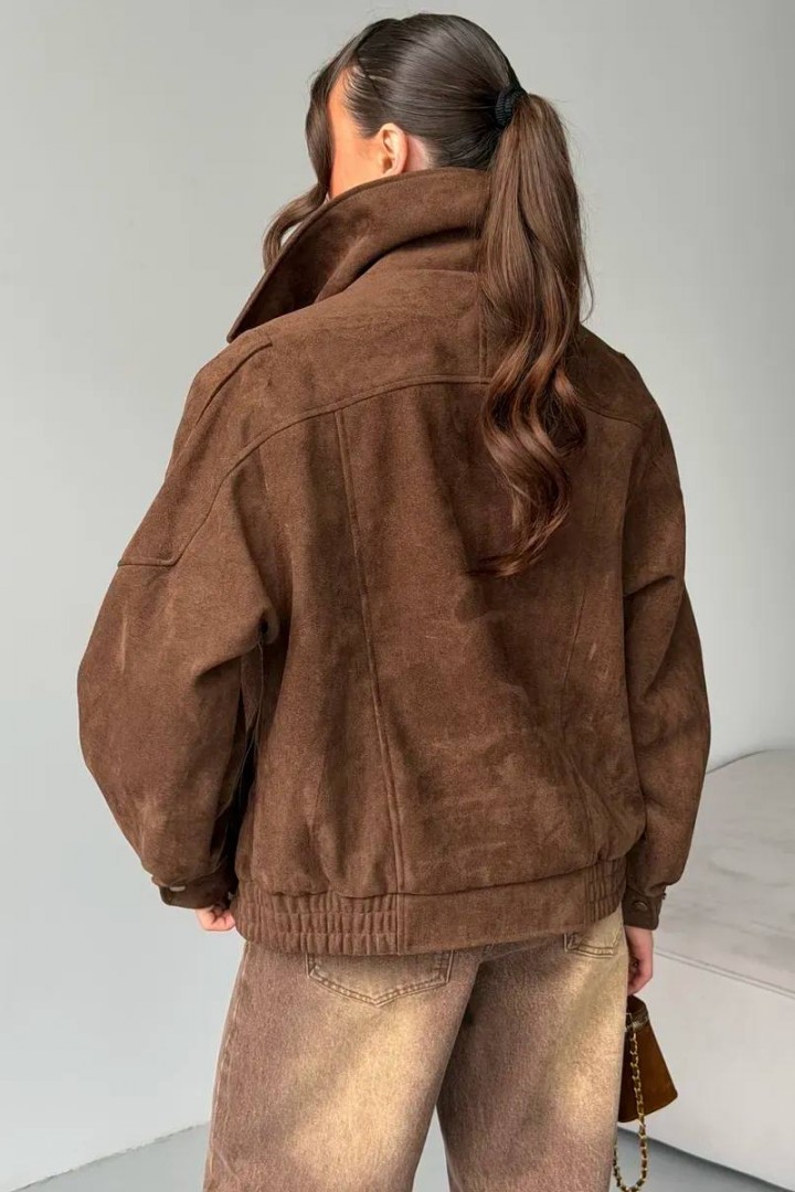 Замшевий бомбер ZL-0328A1390