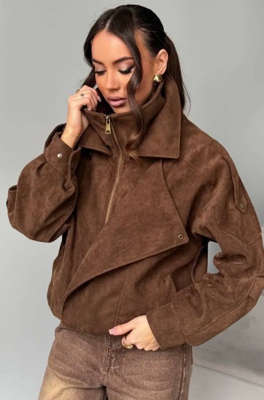 Замшевий бомбер ZL-0328A1390