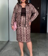 Костюм двійка бомбер і спідниця AD-7926.1A320