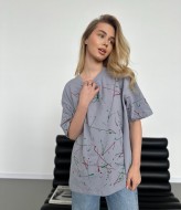 Стильная женская футболка  JAV-703A450