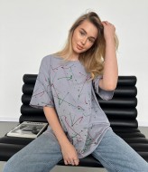 Стильная женская футболка  JAV-703A450