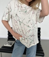 Стильная женская футболка  JAV-703A450