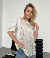 Стильная женская футболка  JAV-703A450