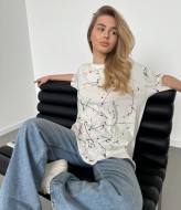 Стильная женская футболка  JAV-703A450