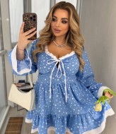 Великолепное платье с воланом YM-7959.29A14