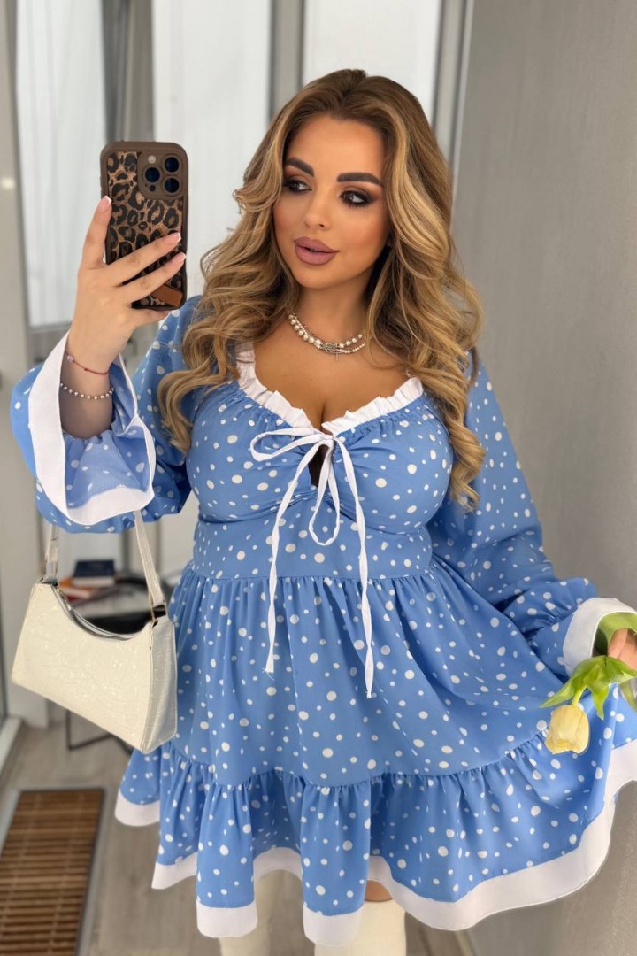 Великолепное платье с воланом YM-7959.29A14