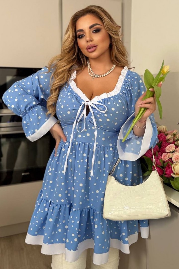 Великолепное платье с воланом YM-7959.29A14