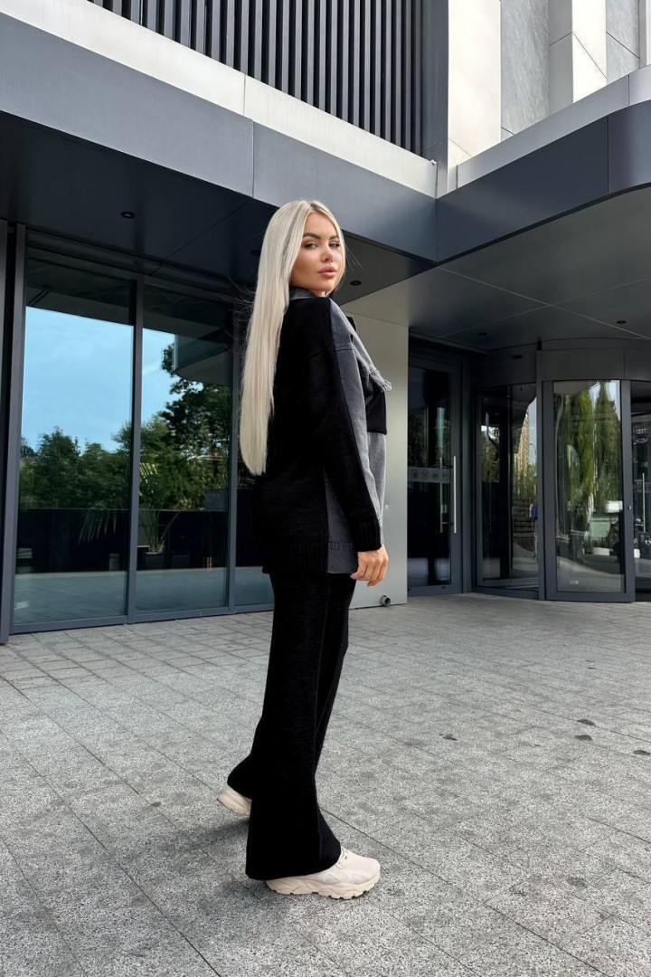 Комбинированный вязаный костюм TS-102.3A990