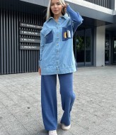 Комбинированный вязаный костюм TS-102.3A990