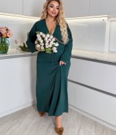 Шелковое длинное платье ODF-023A800