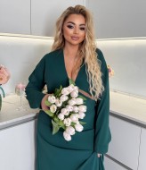 Шелковое длинное платье ODF-023A800