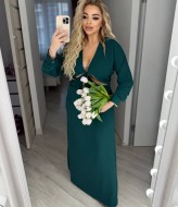 Шелковое длинное платье ODF-023A800