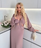 Шелковое длинное платье ODF-023A800