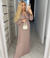 Шелковое длинное платье ODF-023A800