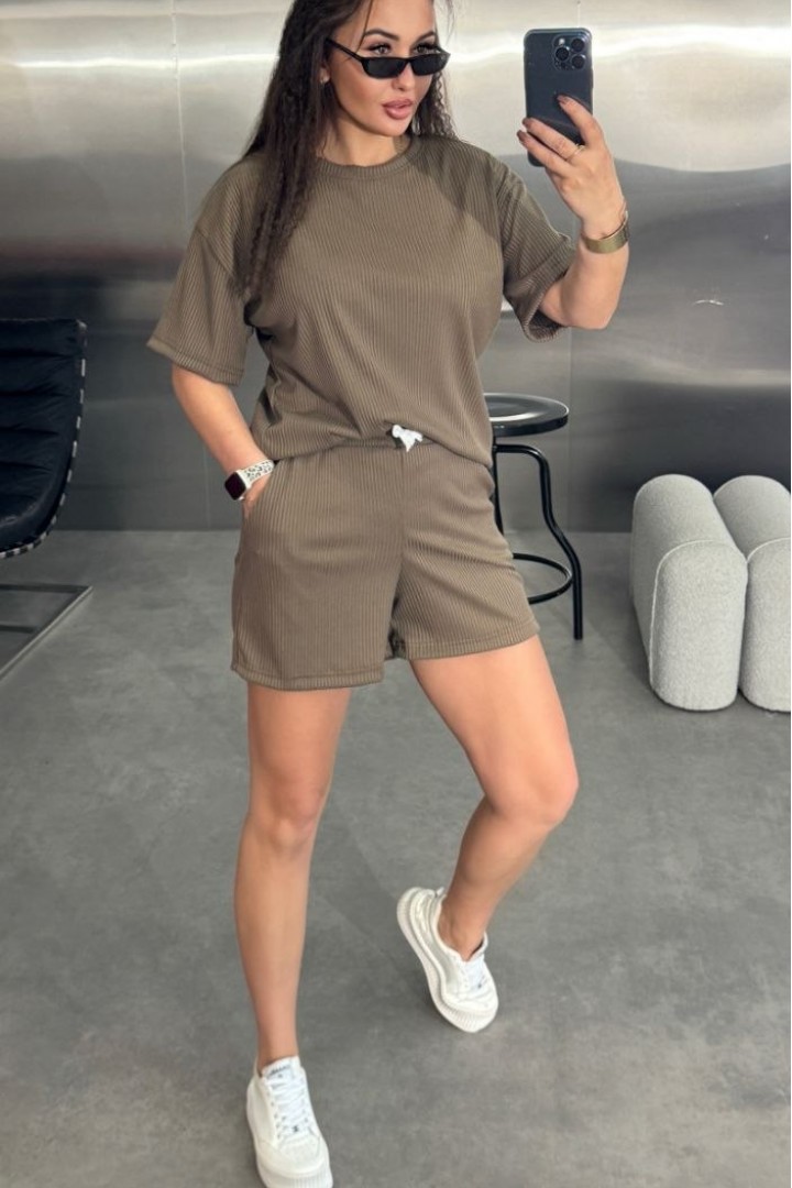 Женский костюм шорты и футболка  EFR-206A350