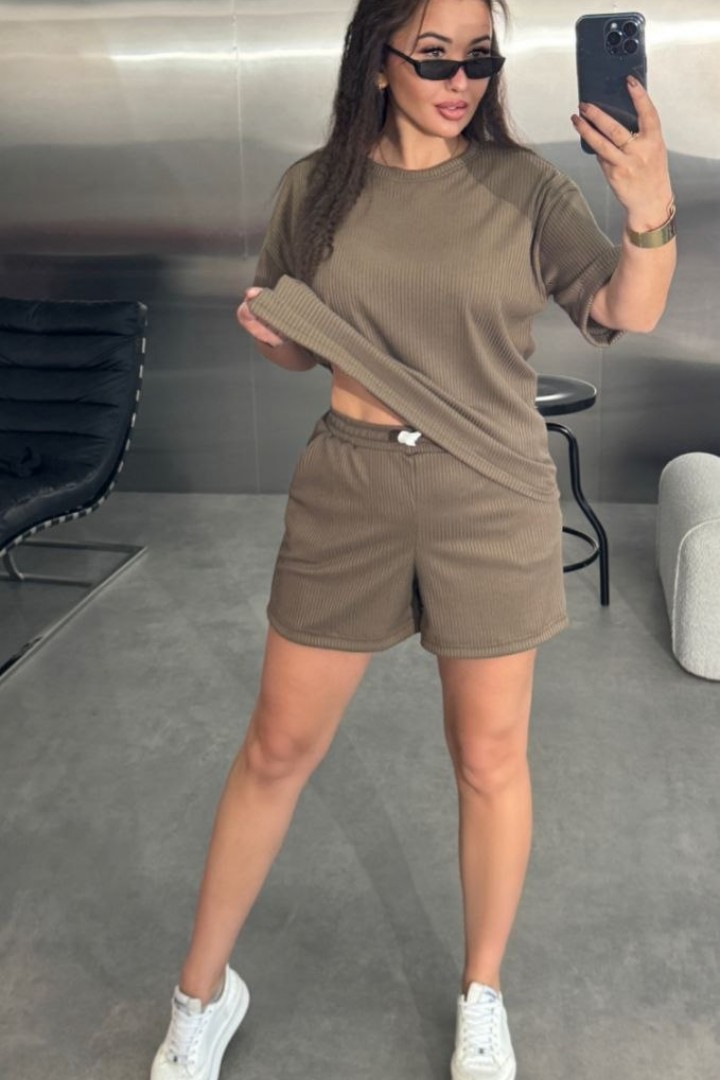 Женский костюм шорты и футболка  EFR-206A350