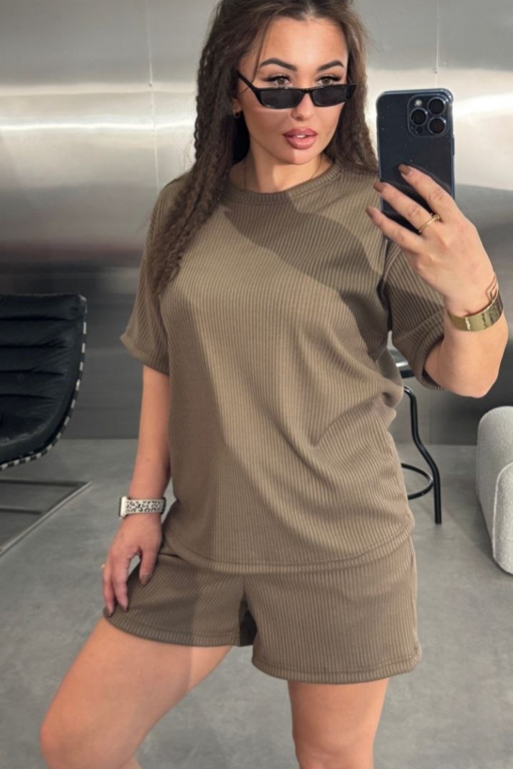 Женский костюм шорты и футболка  EFR-206A350