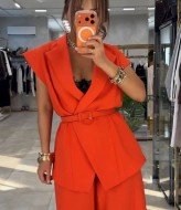 Женский костюм с жилеткой  LOU-1487A900