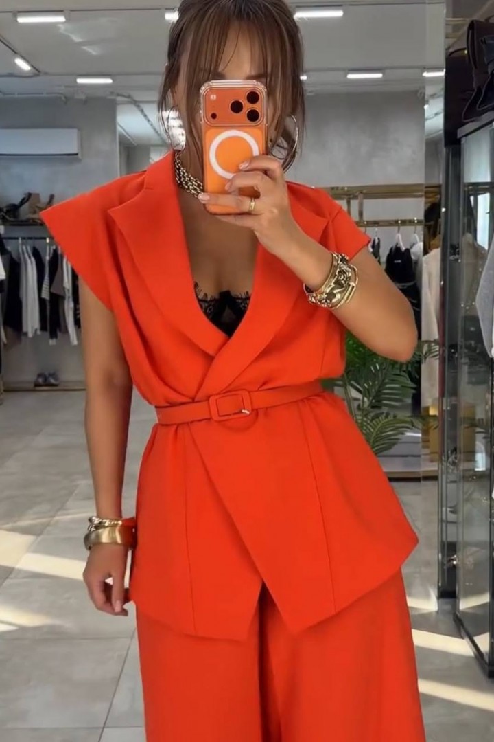 Женский костюм с жилеткой  LOU-1487A900