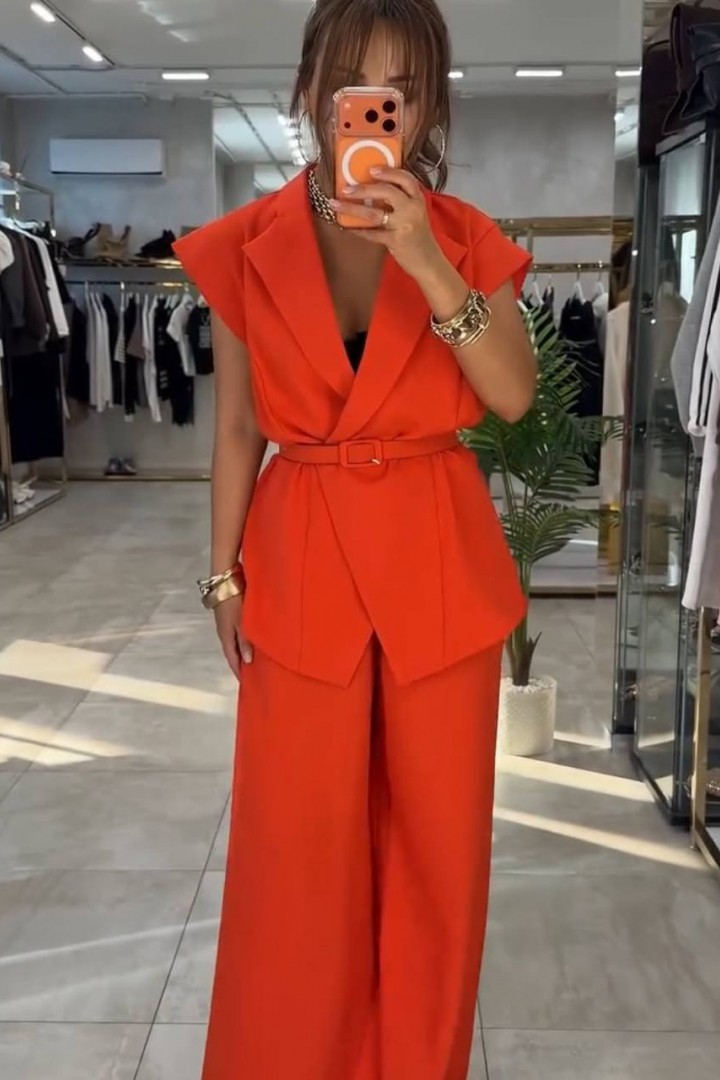 Женский костюм с жилеткой  LOU-1487A900