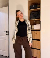 Лляні широкі штани STB-048A399