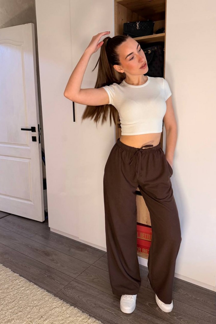 Лляні широкі штани STB-048A399