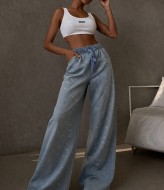 Джинси палаццо зі стразами STC-327A799