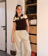 Лляні широкі штани STB-048A399