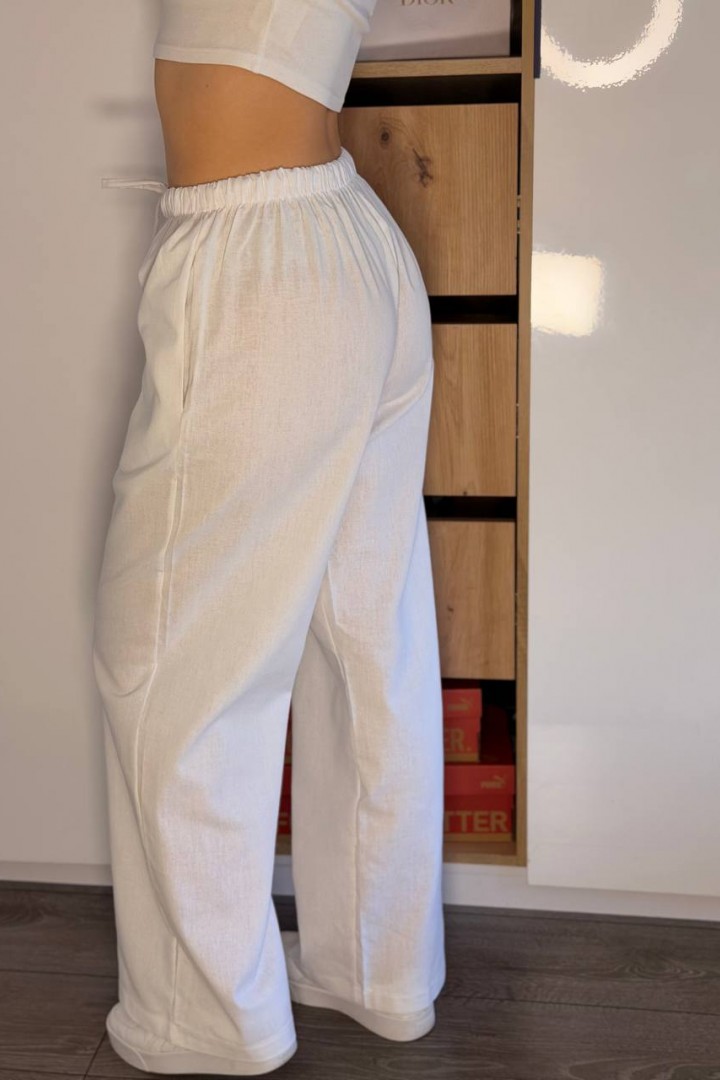 Лляні широкі штани STB-048A399