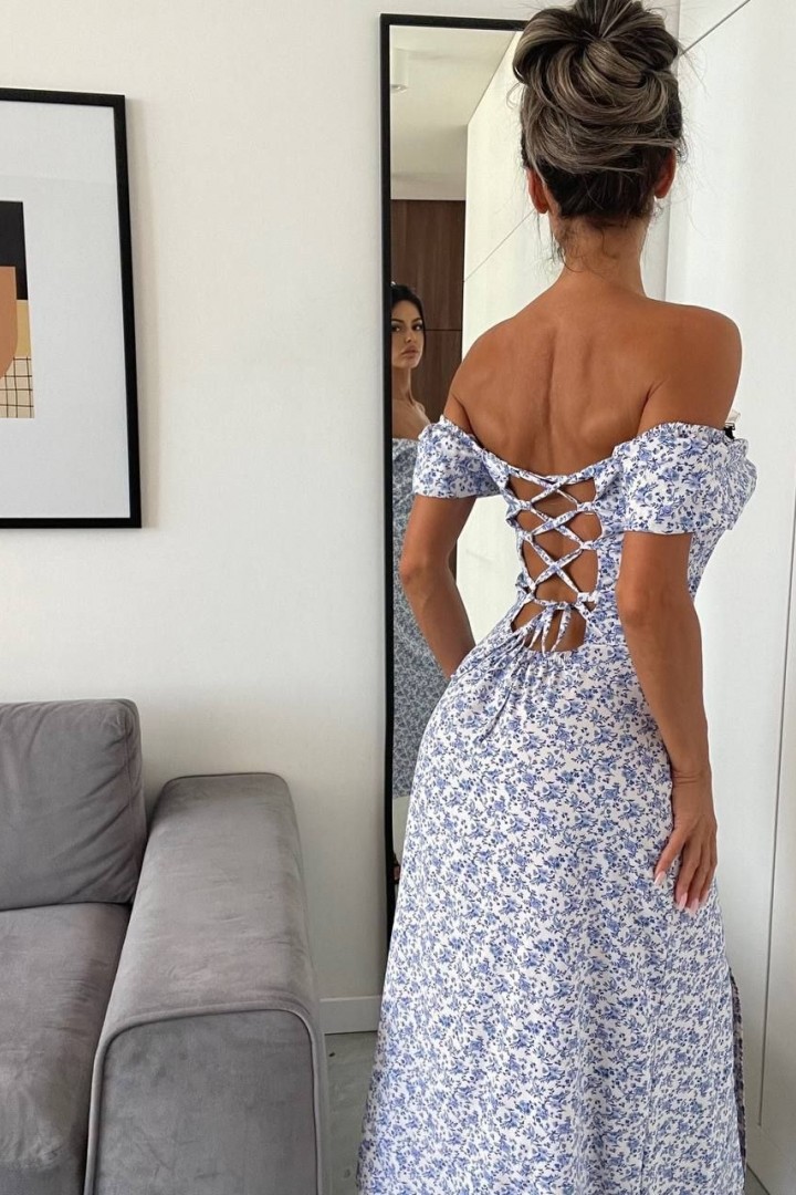 Летнее платье с открытой спиной  SNV-10136A300