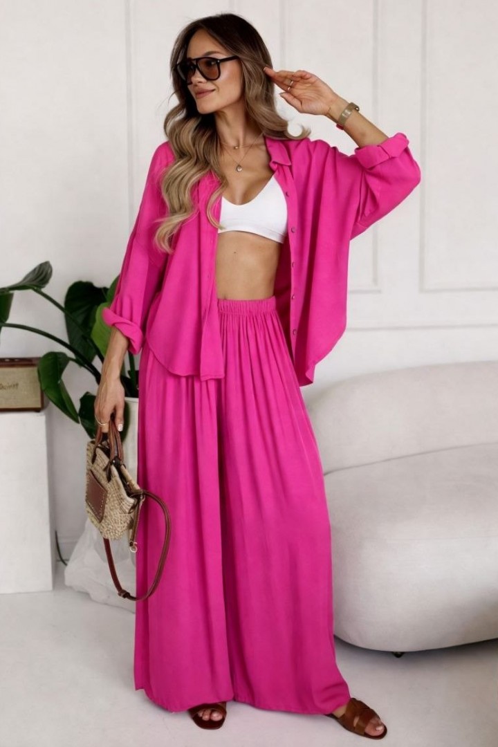 Костюм просторная рубашка и свободные брюки SNV-147A550