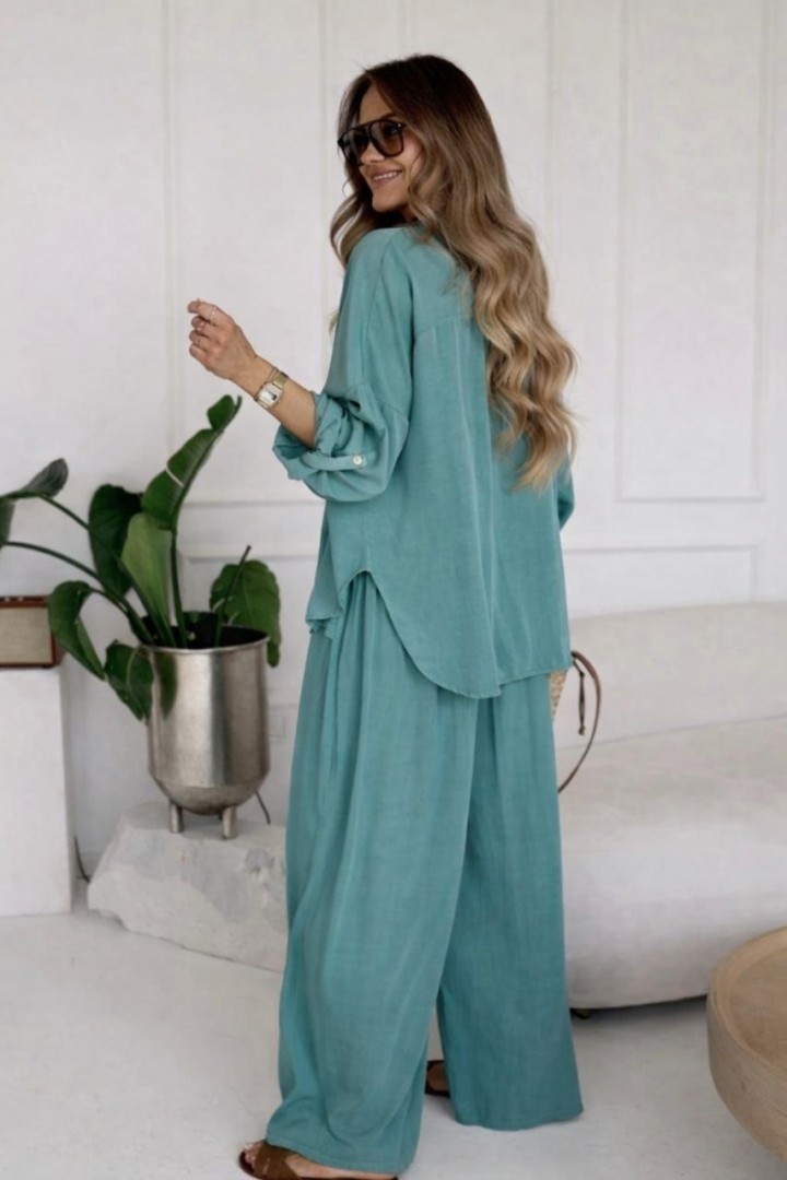 Костюм просторная рубашка и свободные брюки SNV-147A550