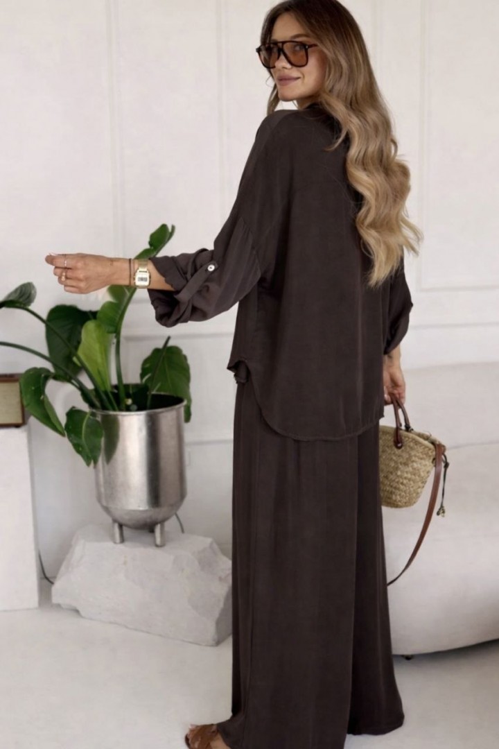 Костюм просторная рубашка и свободные брюки SNV-147A550