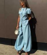 Женский костюм с широкими штанами  POK-678A680