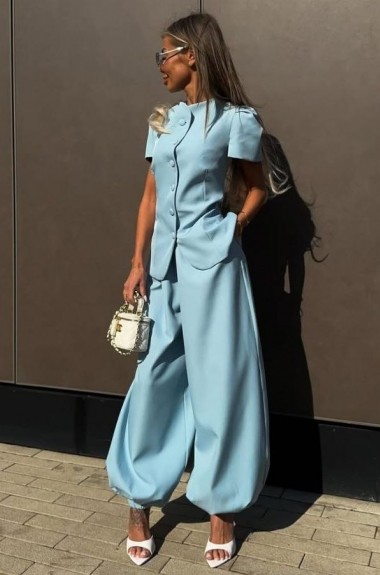 Женский костюм с широкими штанами  POK-678A680