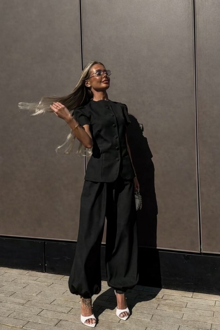 Женский костюм с широкими штанами  POK-678A680