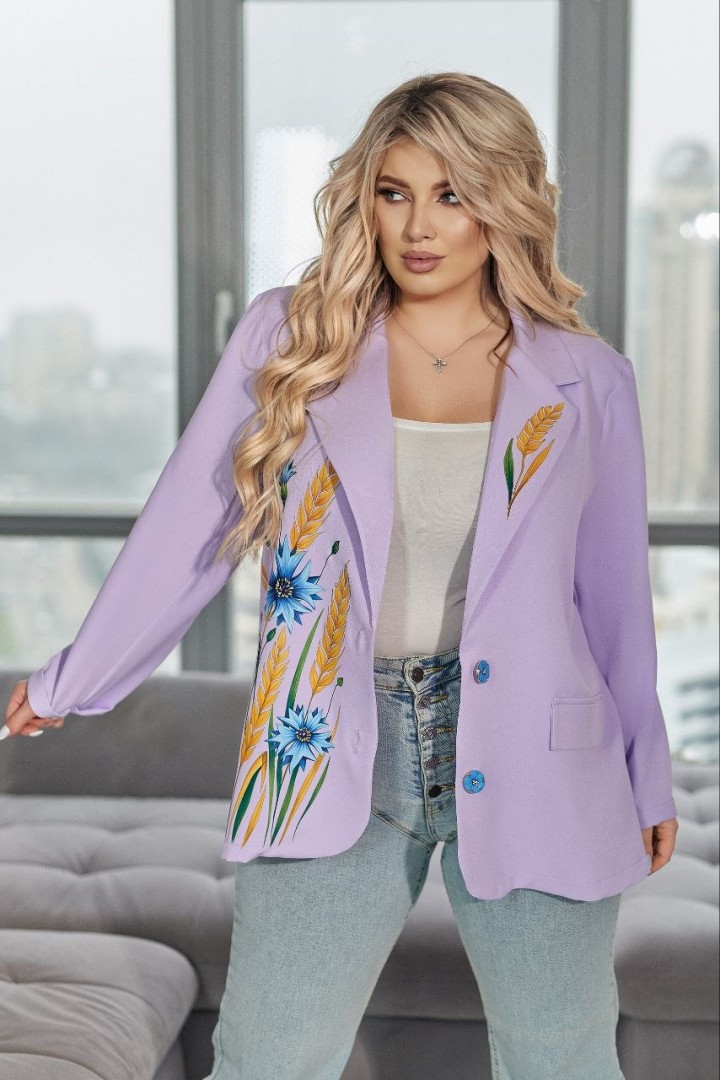 Яркий пиджак женский   VOJ-1070A650