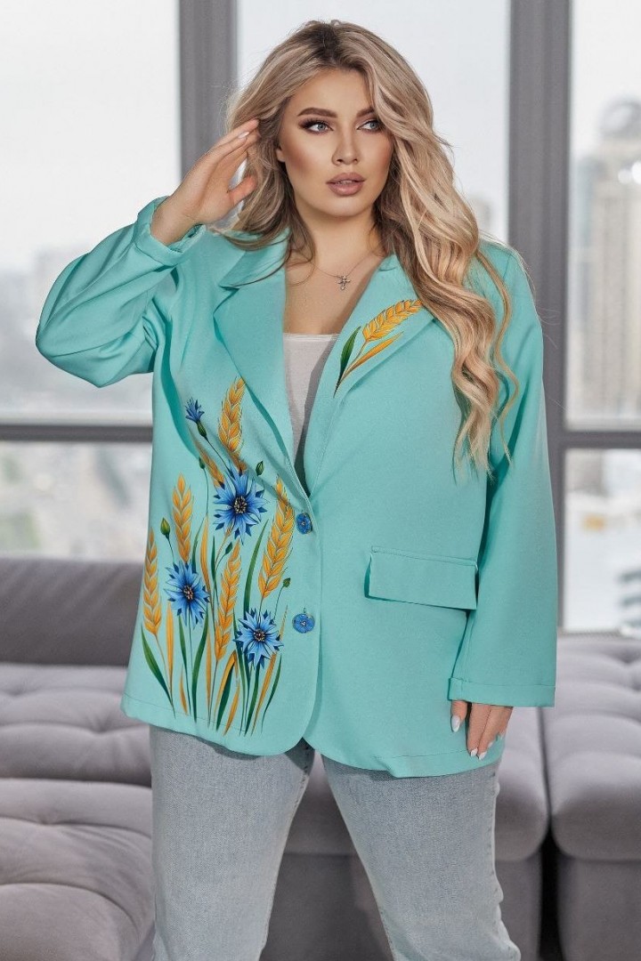 Яркий пиджак женский   VOJ-1070A650