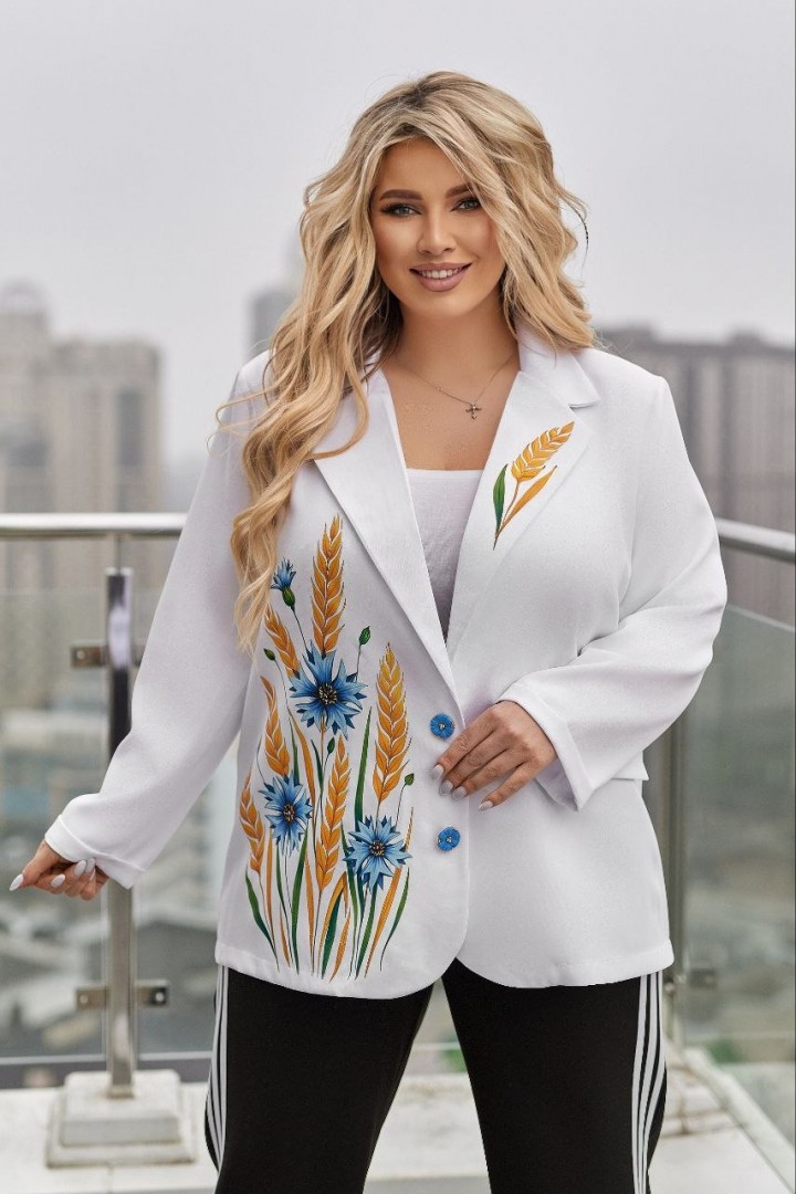 Яркий пиджак женский   VOJ-1070A650