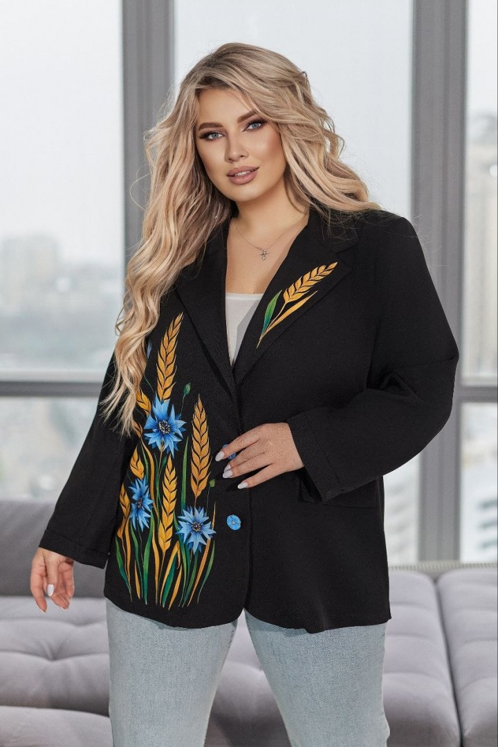 Яркий пиджак женский   VOJ-1070A650