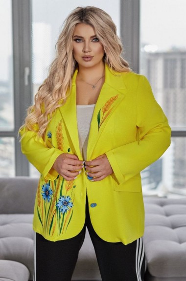 Яркий пиджак женский   VOJ-1070A650