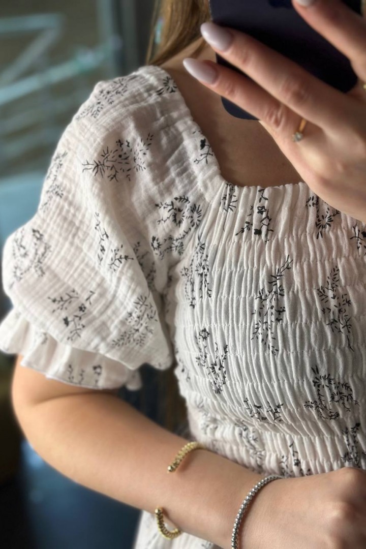 Платье с цветочным принтом  SABI-135A500