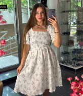 Платье с цветочным принтом  SABI-135A500