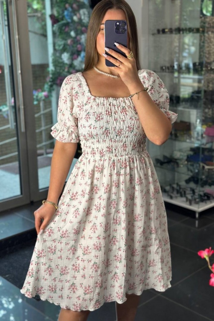 Платье с цветочным принтом  SABI-135A500