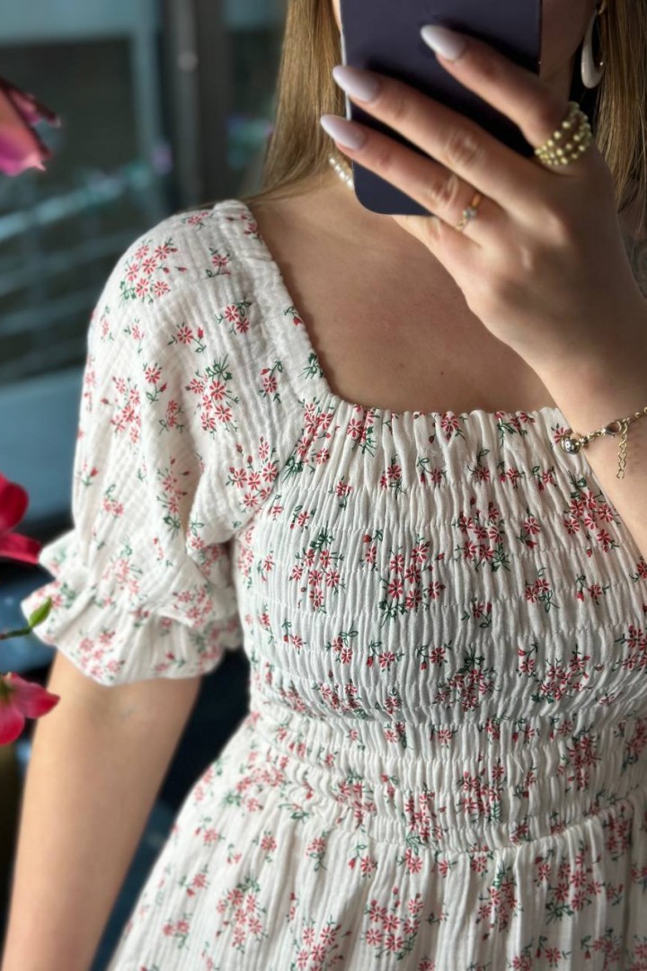 Платье с цветочным принтом  SABI-135A500