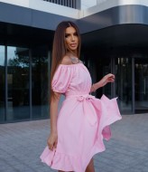 Летнее платье однотонное LIB-8897A400