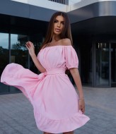 Летнее платье однотонное LIB-8897A400